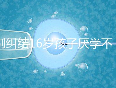 別糾結16歲孩子厭學不去上學怎么辦了，弄清原因再解決