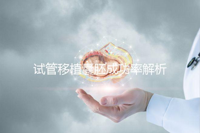 試管移植囊胚成功率解析:年齡與胚胎質量成關鍵因素