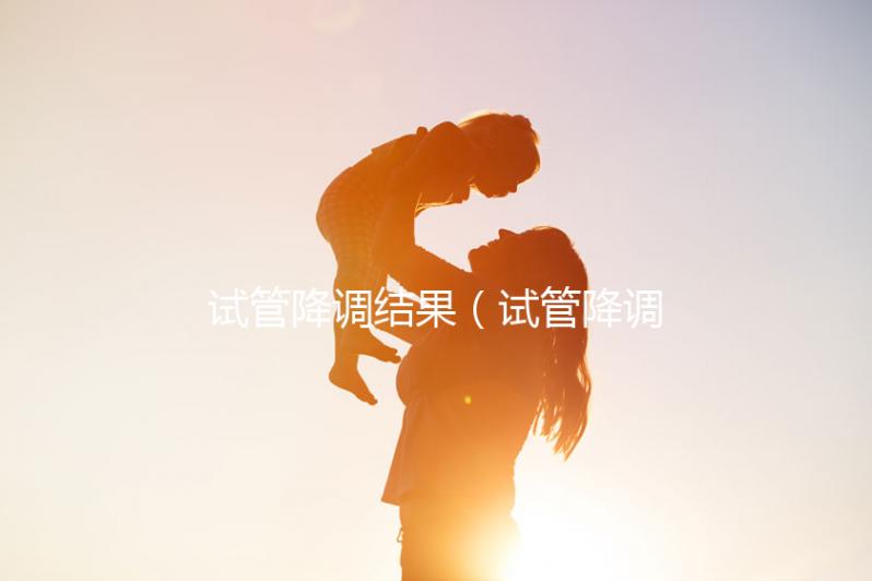 試管降調(diào)結(jié)果(試管降調(diào)成功的指標(biāo))