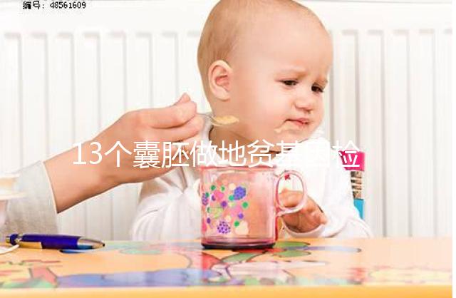 13個囊胚做地貧基因檢測幾率多少分析，附能篩幾個答案