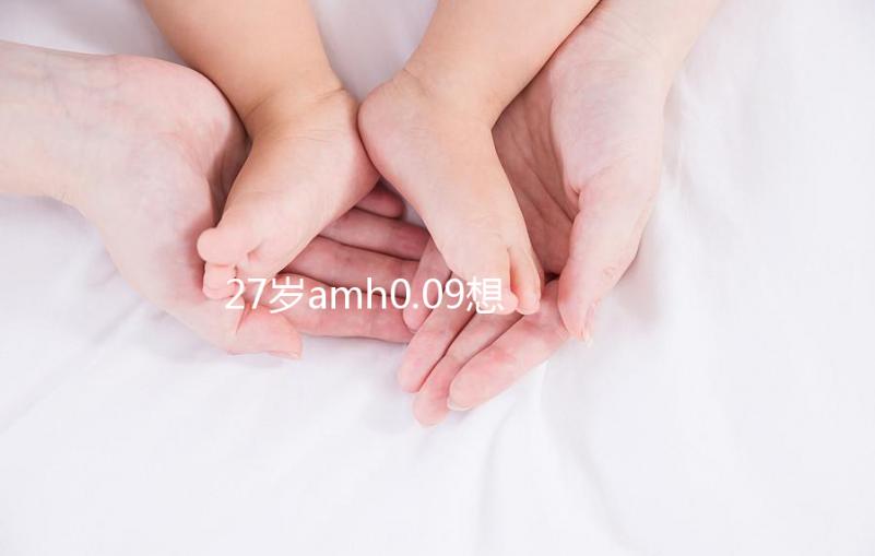 27歲amh0.09想自然懷孕概率很小，有排卵不如做試管！